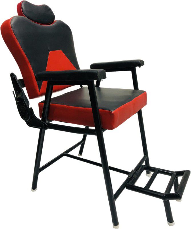 SOMRAJ Beauty Parlor Salon Barber Cutting Parlor Chair, Push Back System (Black ) Massage Chair