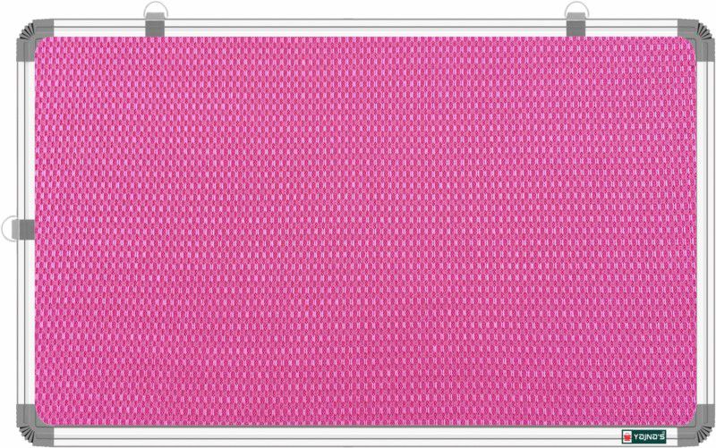 YAJNAS 58.5x28 CM Premium Material Pink Notice Board/ Pin-up Board/ Soft Board Notice Board  (28 cm 58.5 cm)