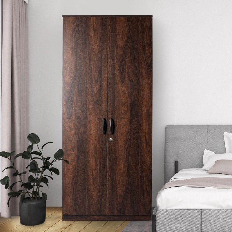 Zuari Trinidad Engineered Wood 2 Door Wardrobe  (Finish Color - Oak Durance, Knock Down)