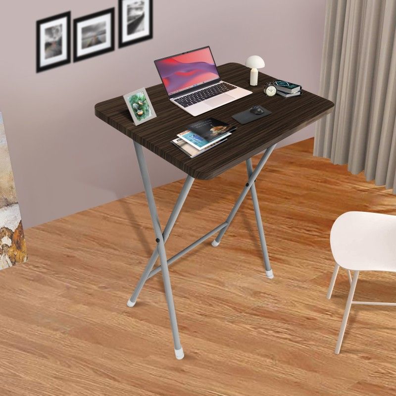 wow craft Multi Purpose Foldable and Portable Work from Home Desk for Laptop, Study Engineered Wood Study Table  (Free Standing, Finish Color - Brown, Pre-assembled)