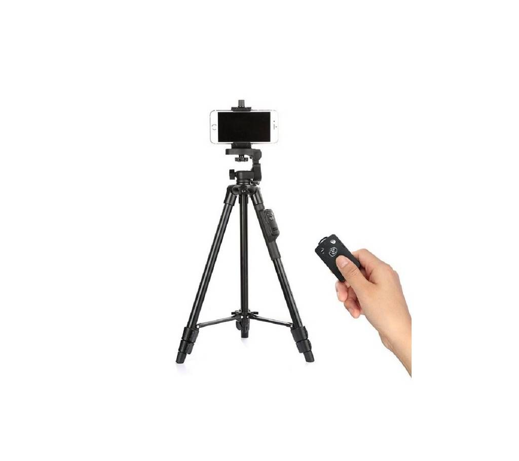 Aluminium selfie stcik Tripod with Bluetooth remote