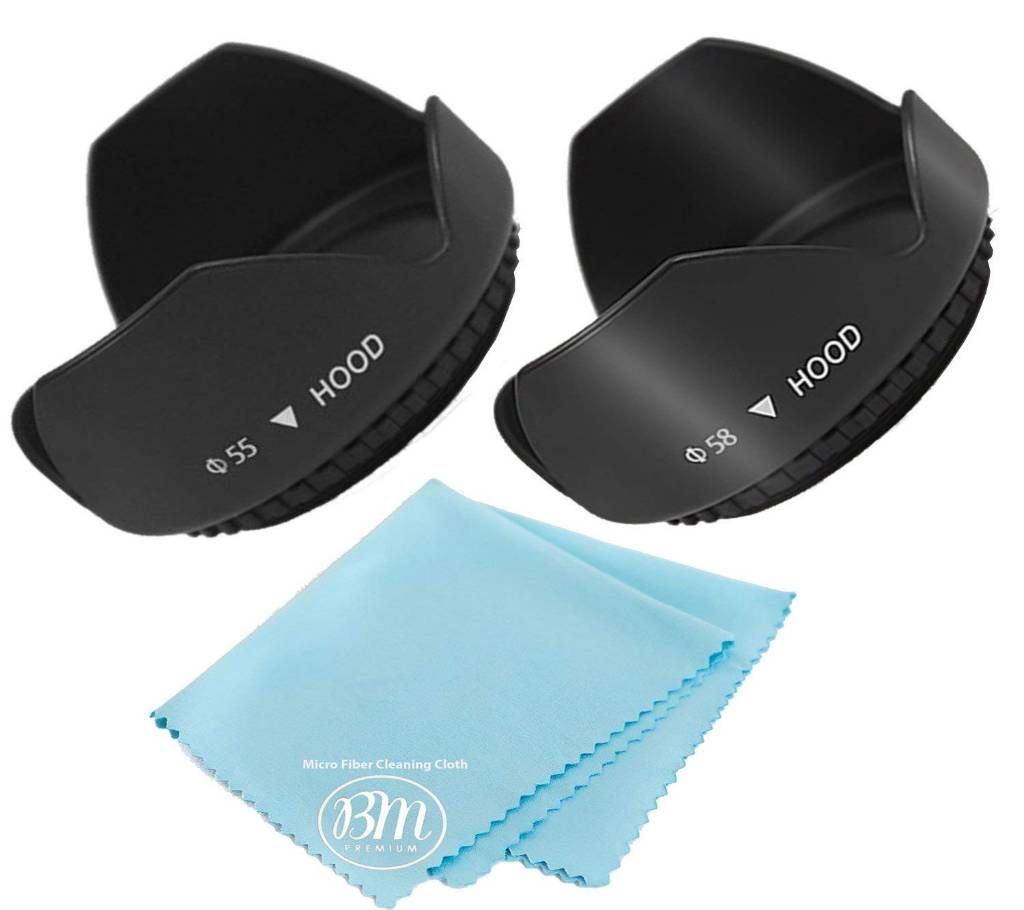 55mm and 58mm Digital Tulip Flower Lens Hood