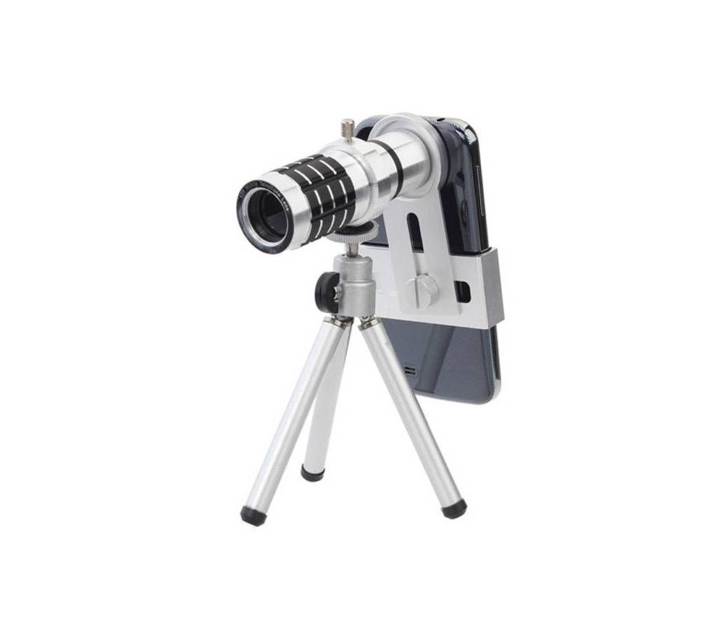 Mobile Camera Lens- 12x Zoom With Adjustable Tripod