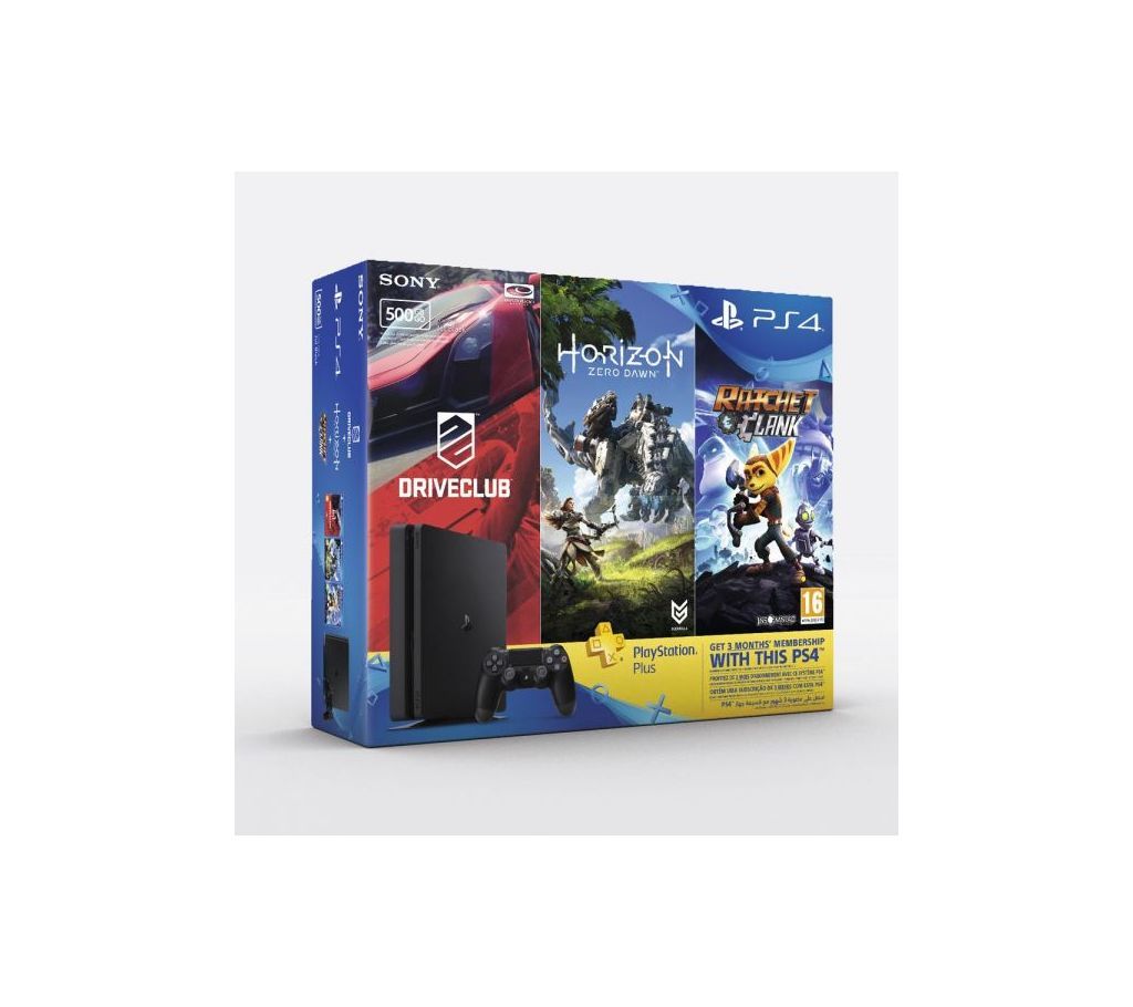 PS4 Slim (500 GB) Gaming Console (Intact Box)