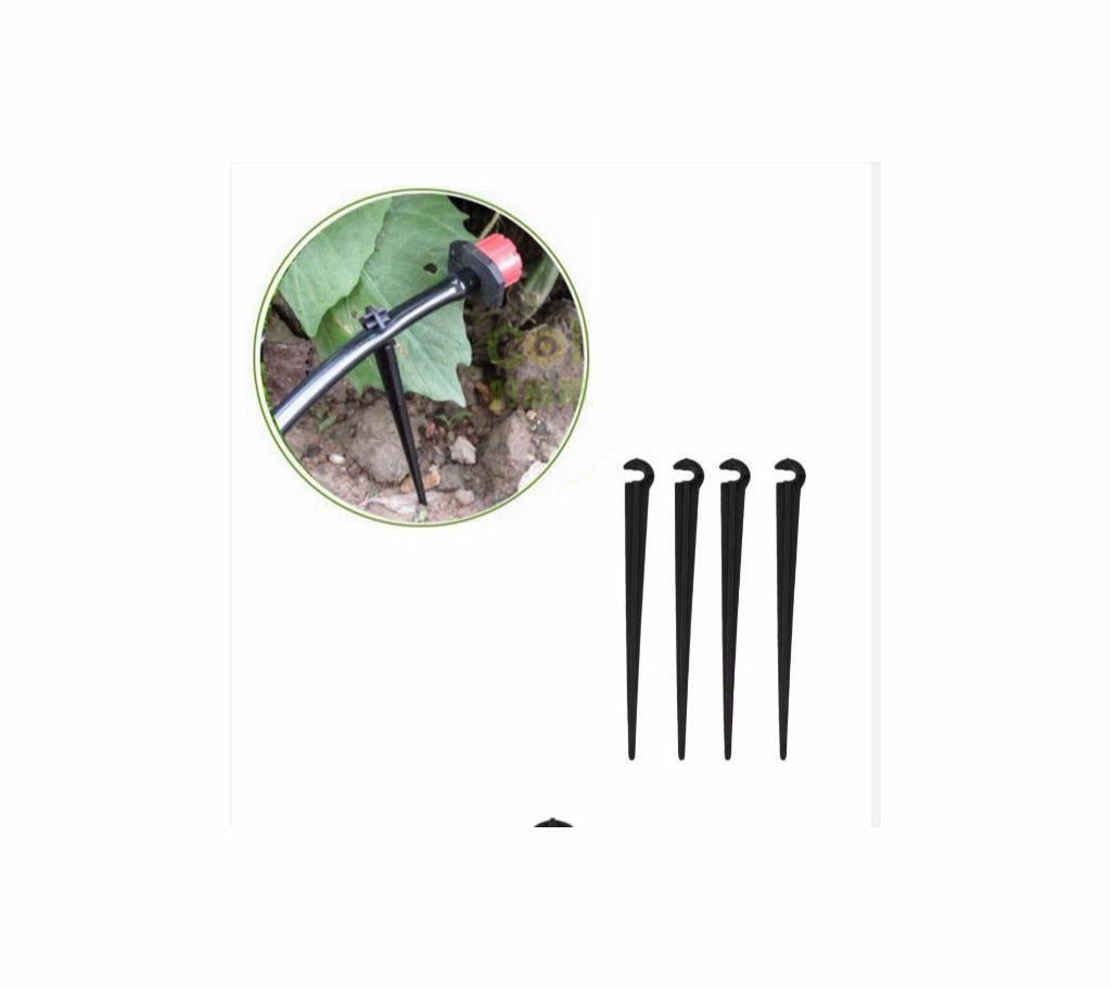 50Pcs 11cm Durable Plastic Hook Fixed Stems Support Holder for 4/7 Drip Irrigation Water Hose