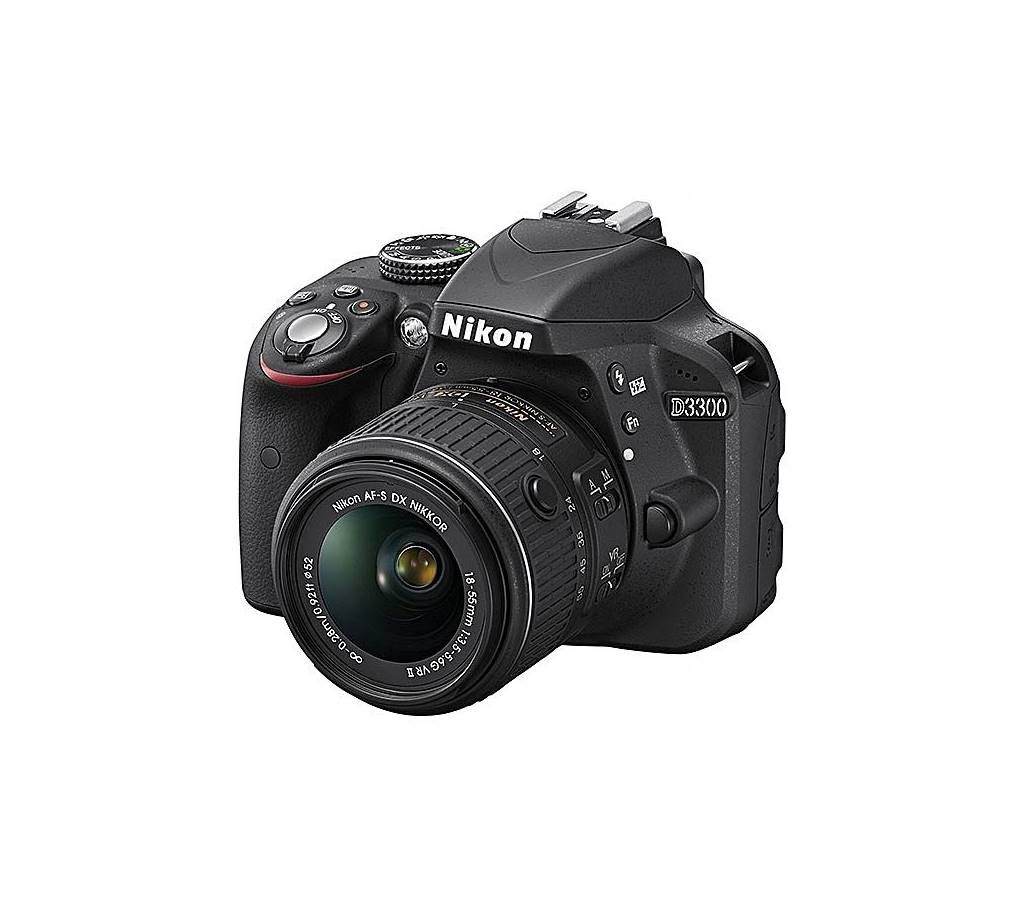 Nikon D3300- 24.2 MP CMOS DSLR Camera With Auto Focus 18-55mm f/3.5-5.6G VR II Zoom Lens