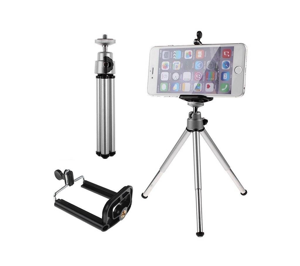 Expandable tripod Stand For Mobile and mini Camera - Silver