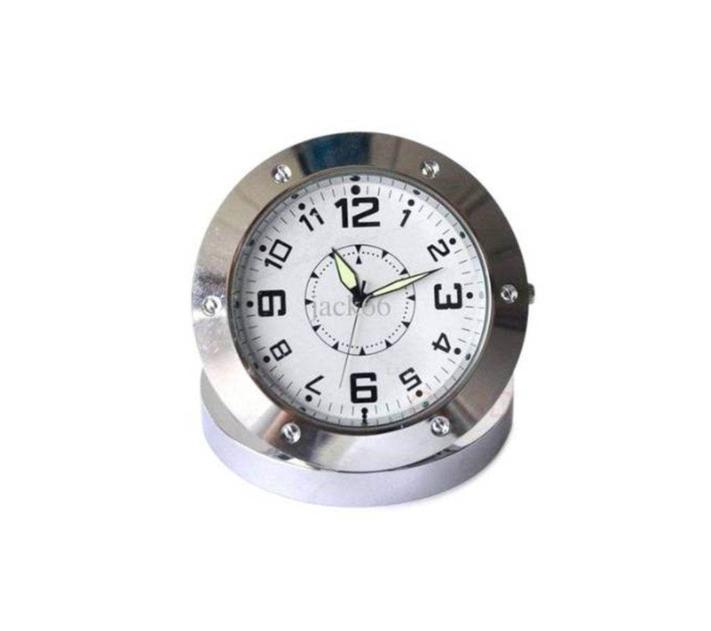 Spy Video Camera HD Clock - Silver