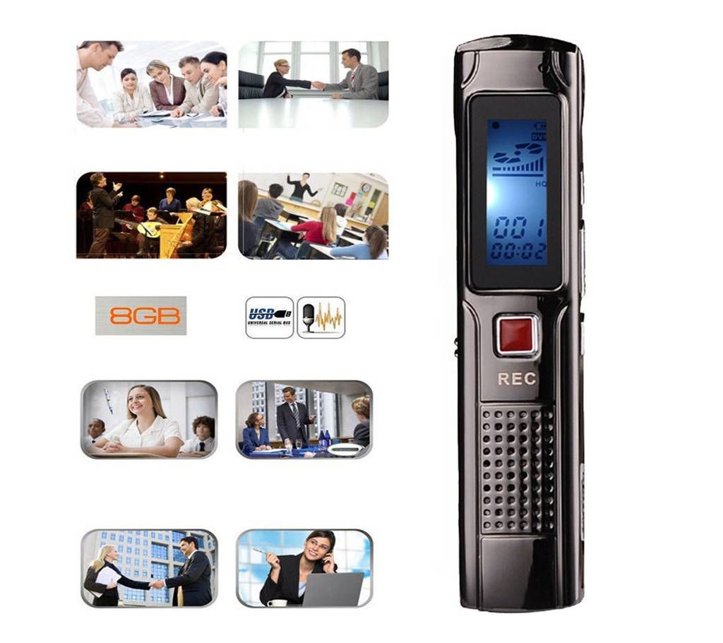 Mini Digital Voice Recorder Audio Recorder MP3 player 8GB
