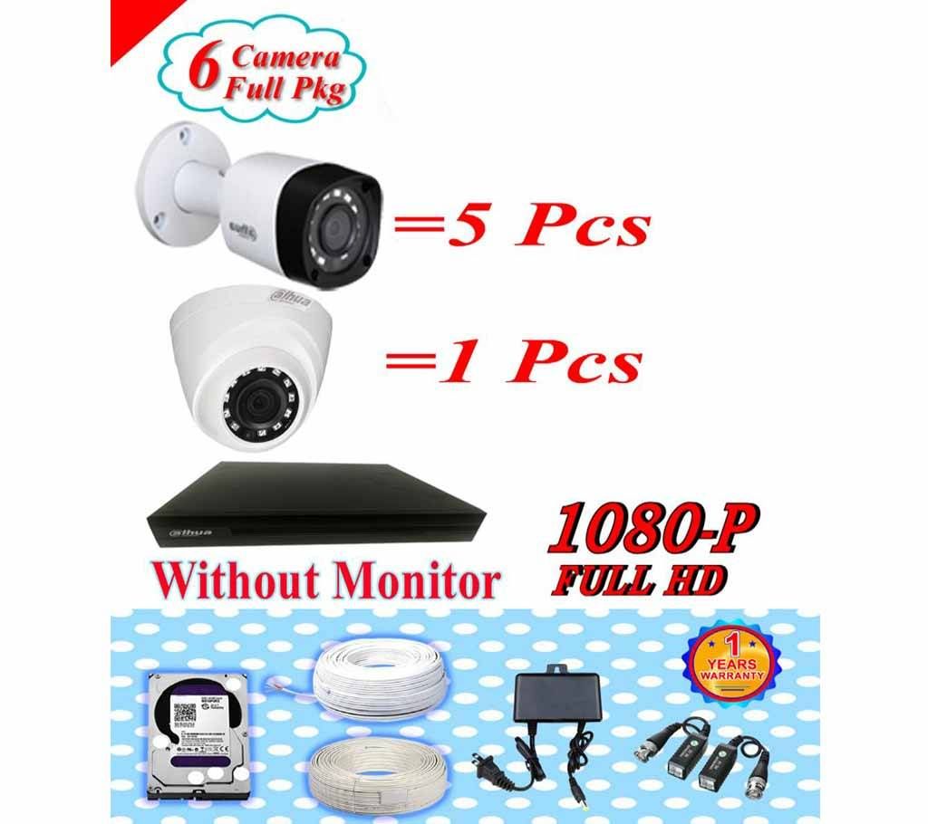 DAHUA 6 CC CAMERA PAKAGE WITHOUT MONITOR PKGDA-107