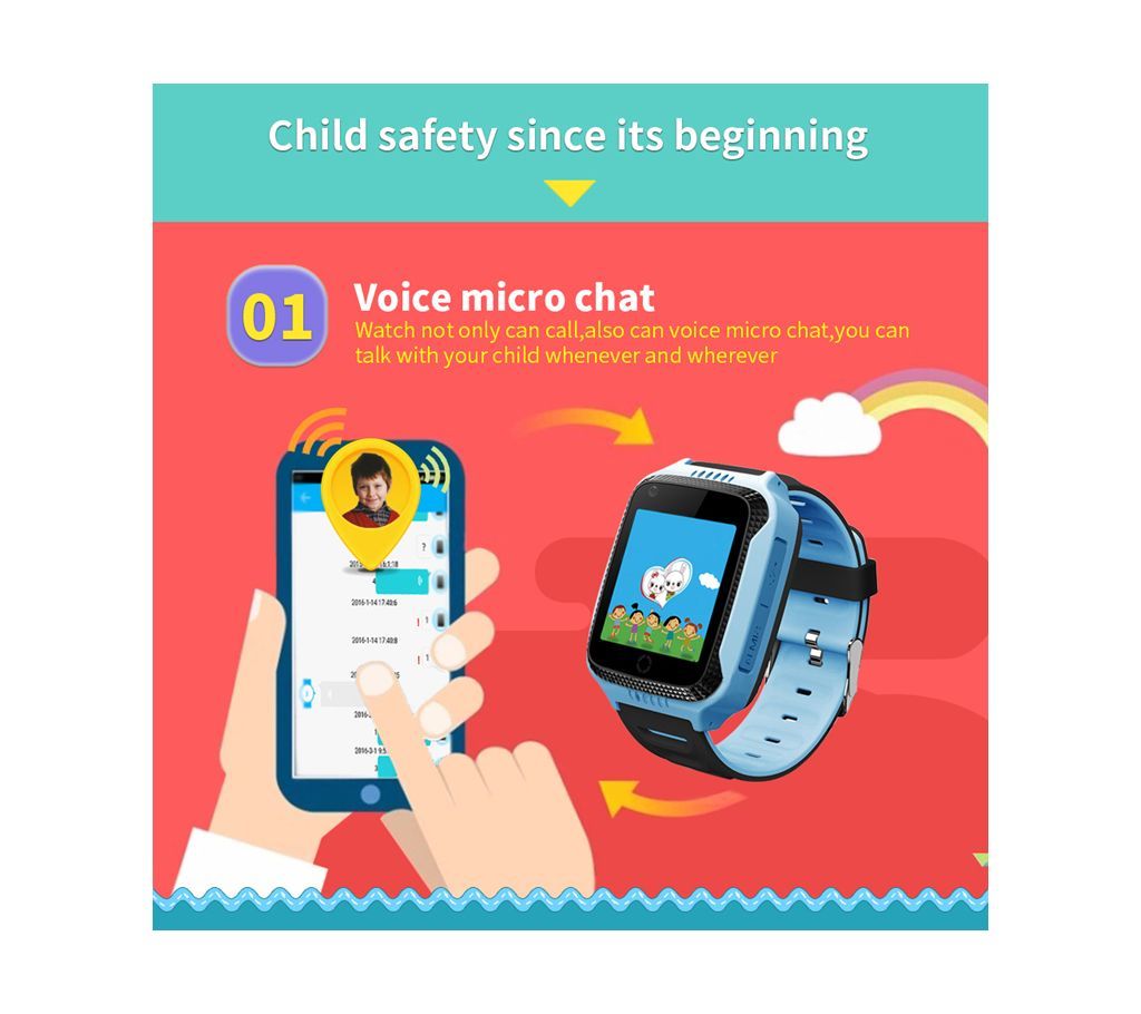Children SOS calling smart Location Finder watch