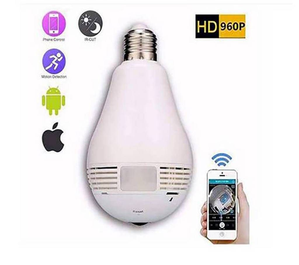 360 Degree panaromic IP Camera Bulb Light