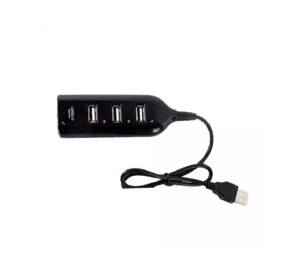 4 Ports USB Charger - Black