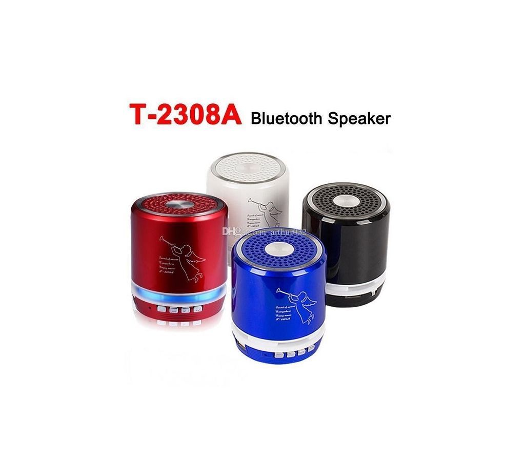 Bluetooth Led Speakers Metal T-2308a Color Random- Gng SKU66535