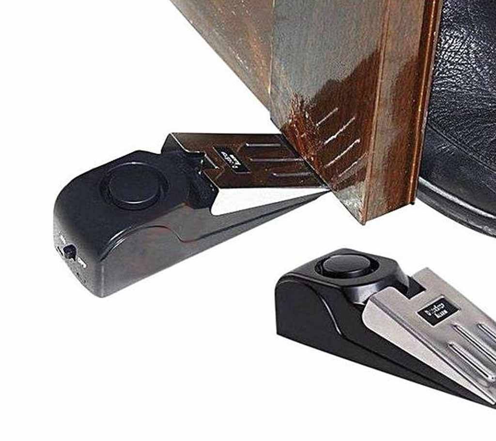 Portable Security Door Alarm - Black And Silver
