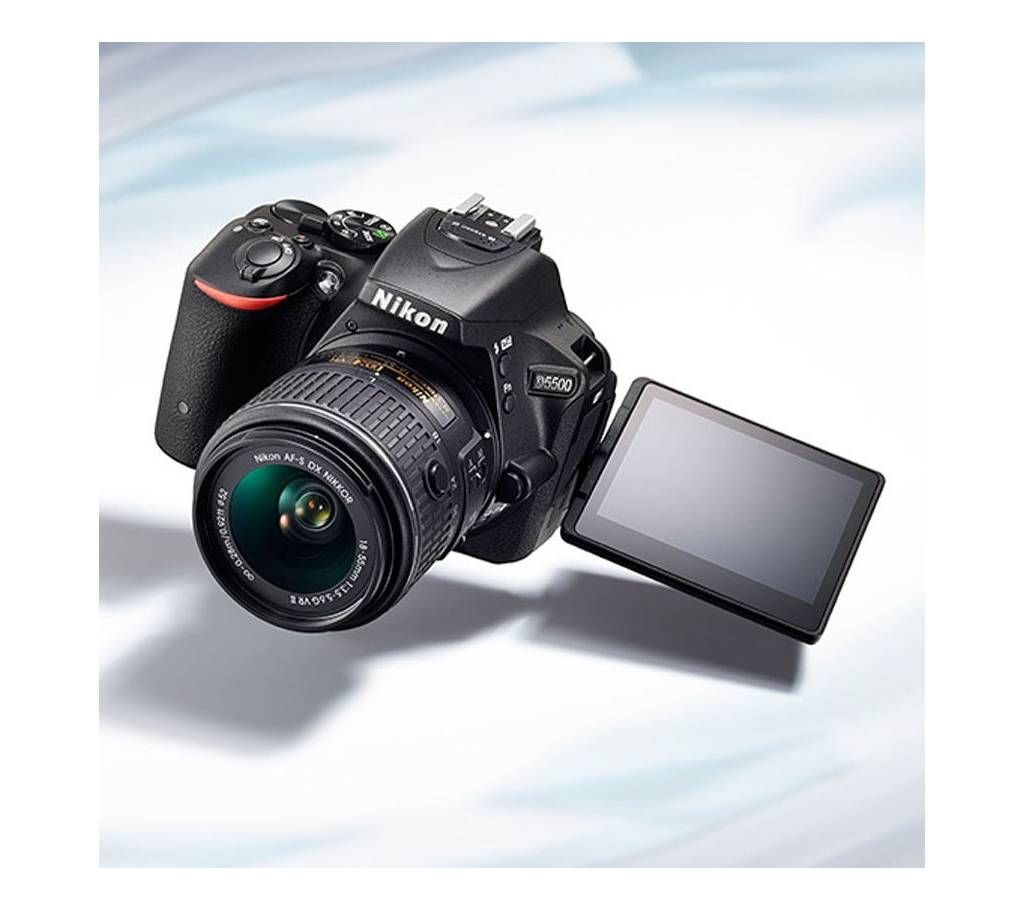 Nikon D5500 DX-format Digital SLR w/18-55mm VR II Kit (Black)