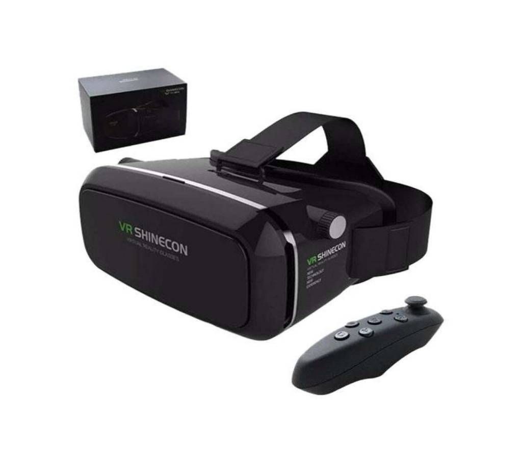 VR Shinecon 3D Glass with Bluetooth - Black