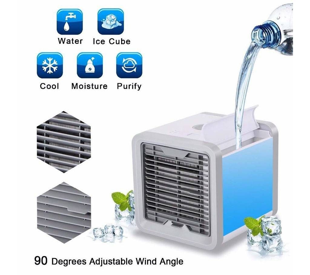 Mini_Air_Cooler_Cooling_USB Original Fan Conditioner With Colorful LED Portable Desk Room