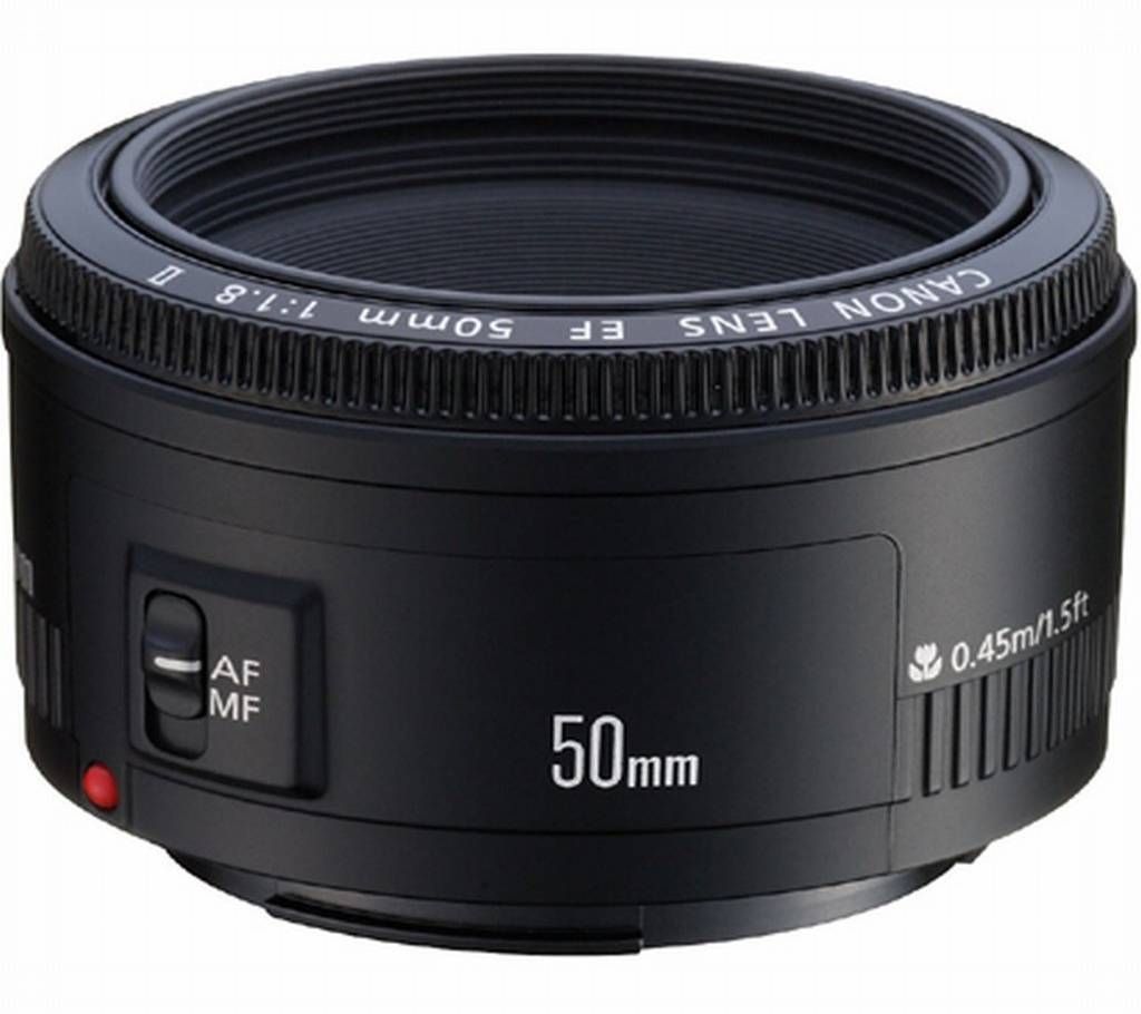 Canon EOS EF 50mm f/1.8 II Prime Lens for DSLR Camera