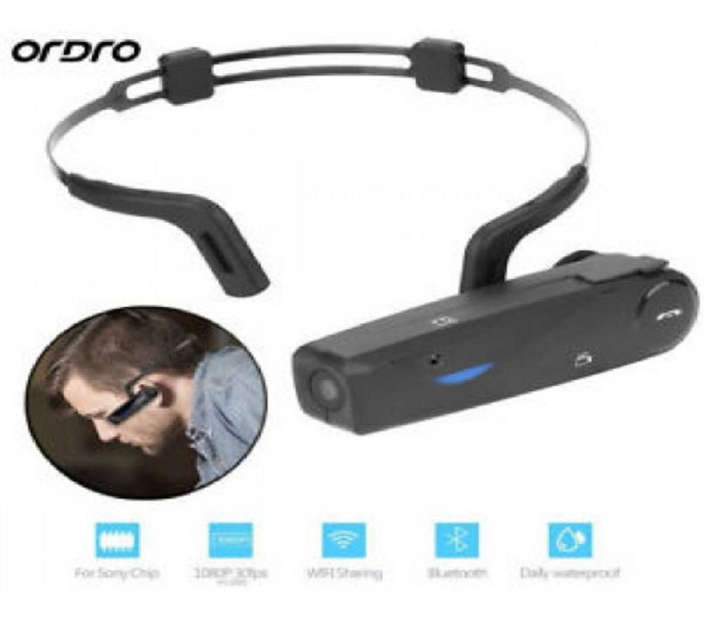 Ordro EP-5 Wearable 1080P HD WIFI Bluetooth Action Camera Support TF Card