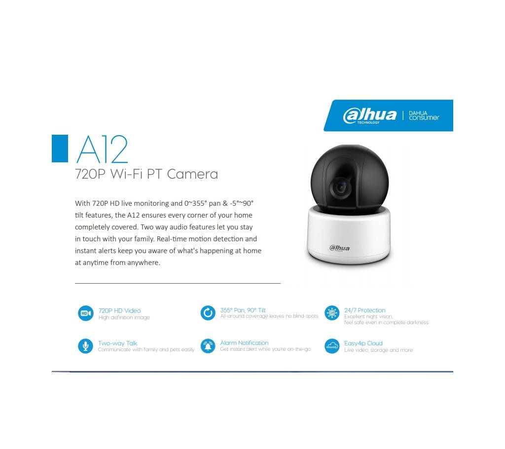 DAHUA A12 720P Wi-Fi PT Camera