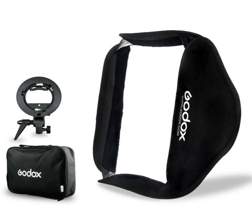 Godox 80x80cm Softbox light box for Camera Studio Flash fit Bowens Elinchrom mouth photography accessories