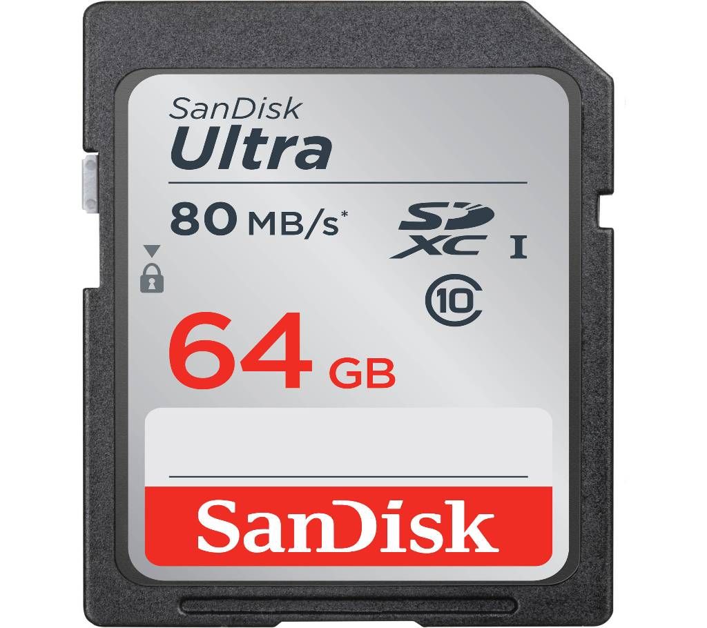 Sandisk Ultra SDXC 64 GB (80 MB/s)Class 10 SDXC Memory Card