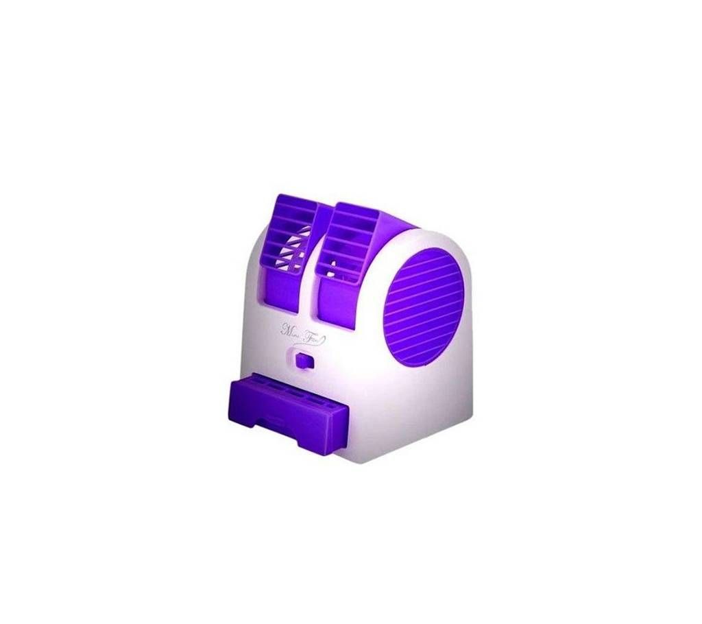 Dual Port Mini USB Fan - Purple 