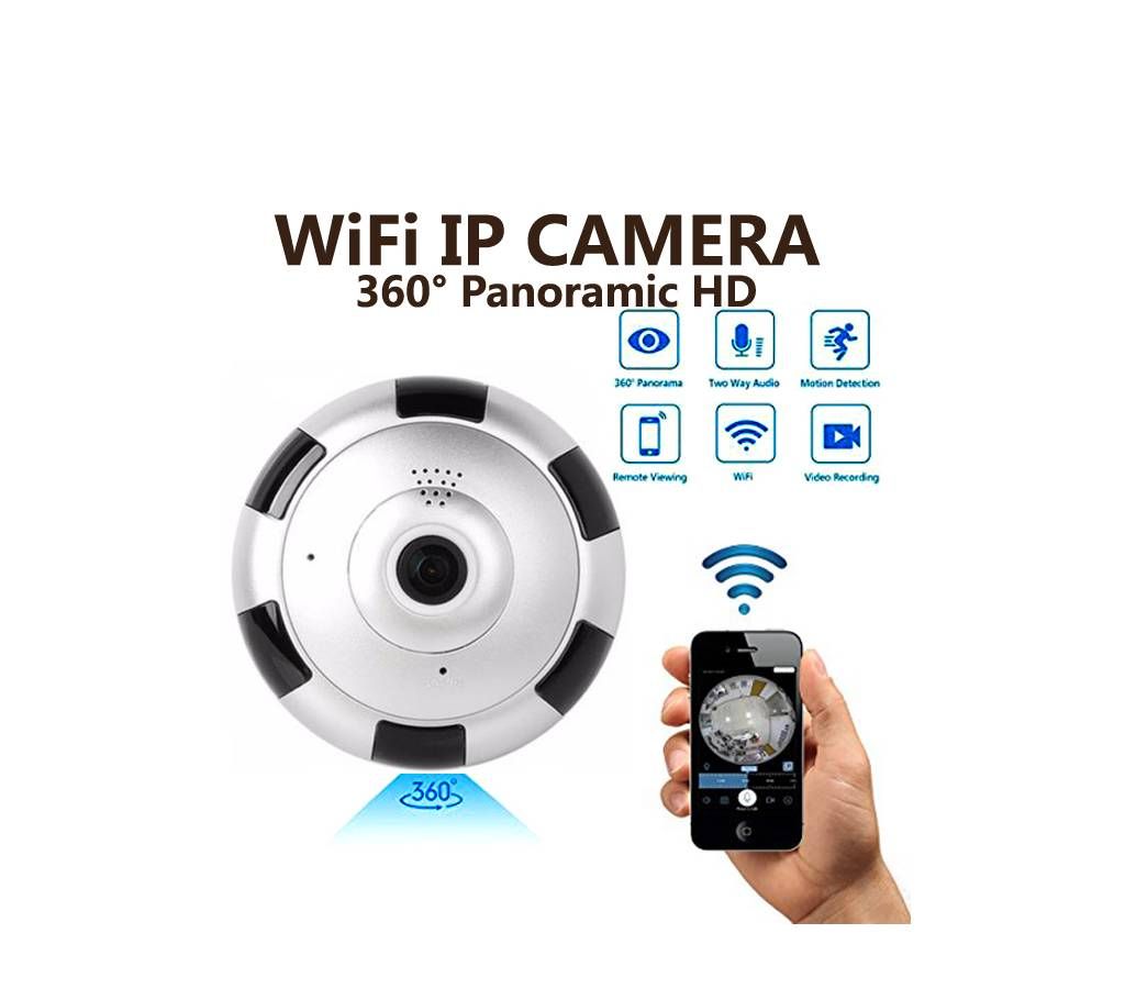 Wifi IP Camera 360° Panoramic Night Vision CCTV Cam