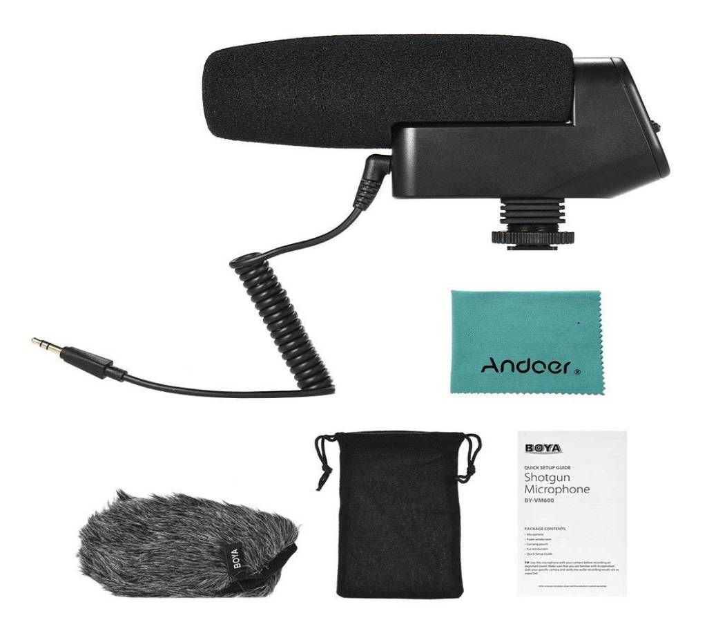 BOYA BY-VM600 Cardioid Directional Condenser Microphone Mic for Canon Sony Nikon Pentax DLSR Camera