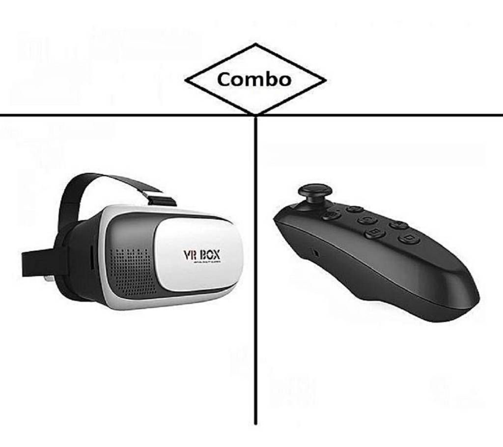 3D Glasses VR BOX 2 with Remote Controller