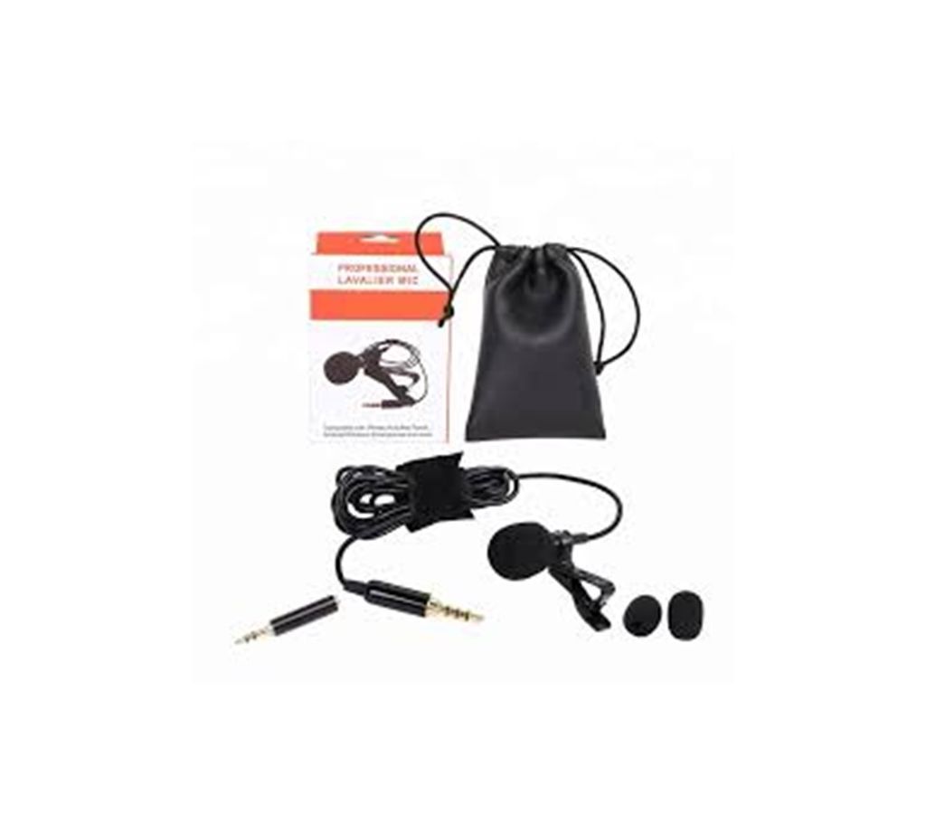clip Microphone 3.5mm Jack Mini Wired Condenser Mic