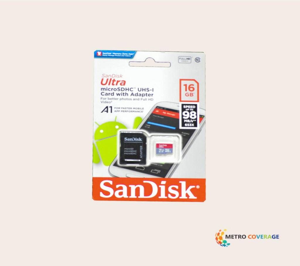 SanDisk Ultra Micro SD Card 16GB