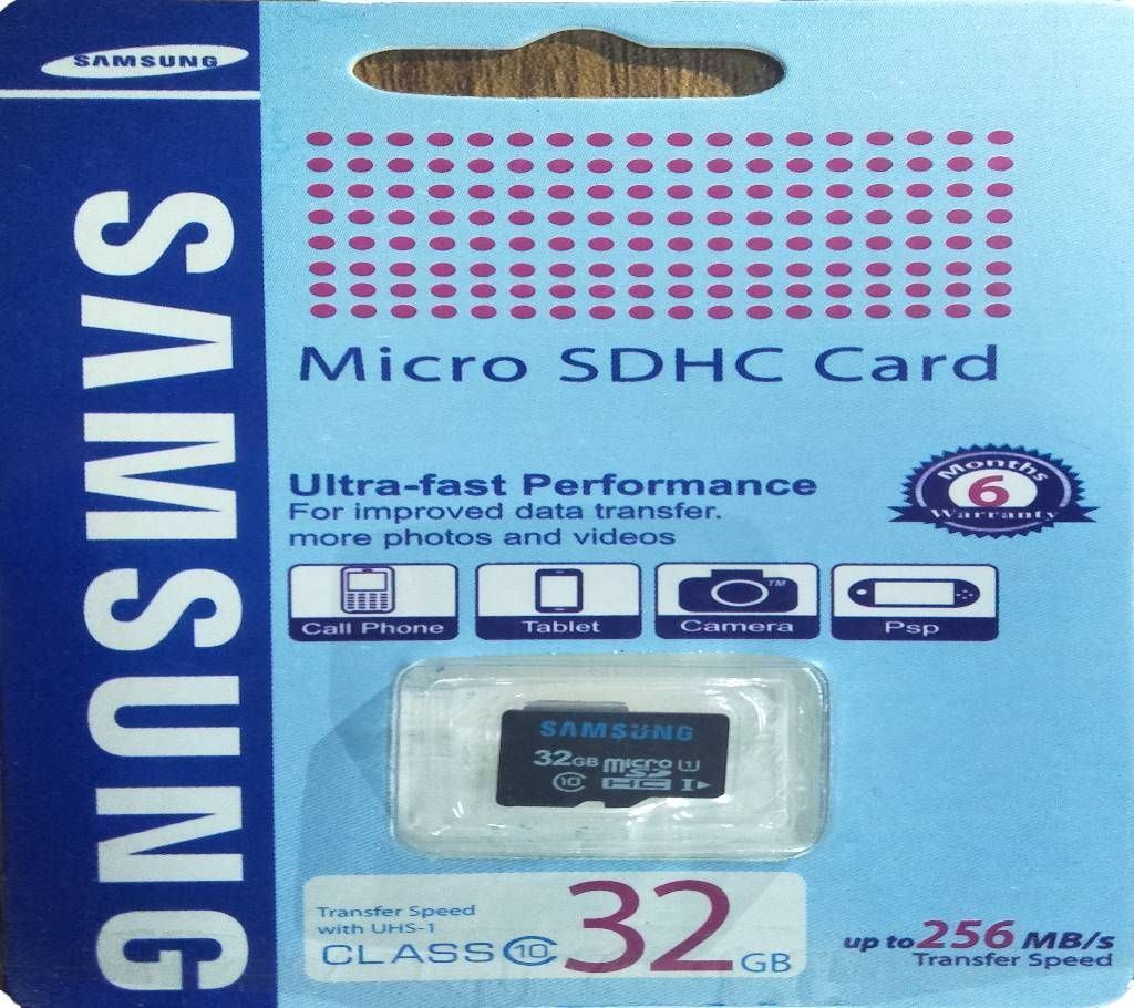 Micro SDHC Class-10 Memory Card 32 GB - Black