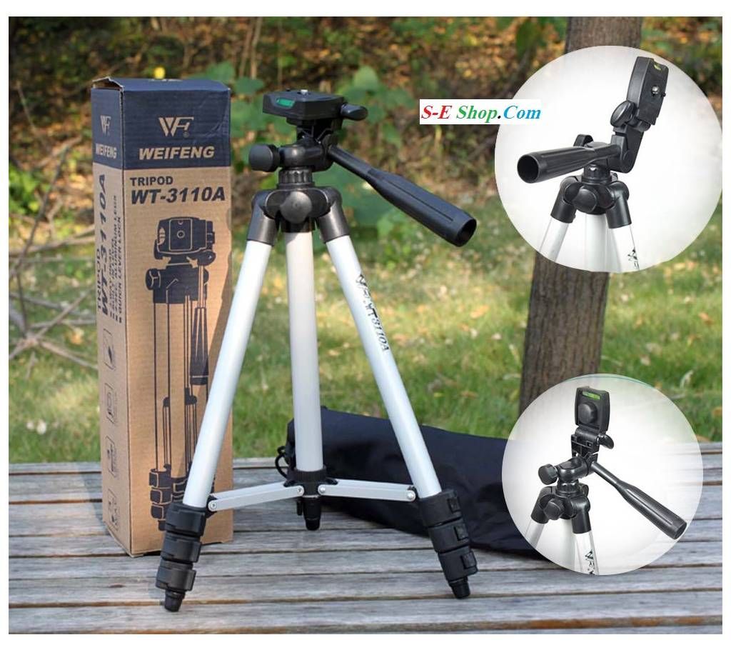 3110 Aluminium Maximum Tripod For Camera And Mobile Stand