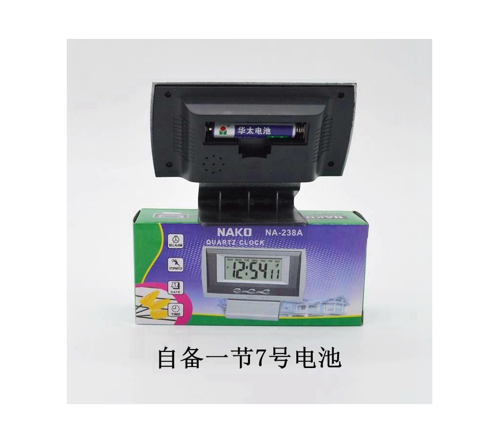 NAKO NA 238A DIGITAL CLOCK WITH ALARM STOPWATCH CALENDER TIMER FOR CAR DESK