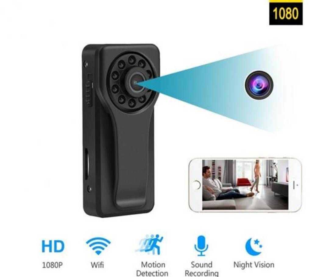 Mini Night vision Hidden Camera Wifi Wireless with Monitoring Home Security Nanny Baby Pets, Suit for Outdoor Recording with Clip Design