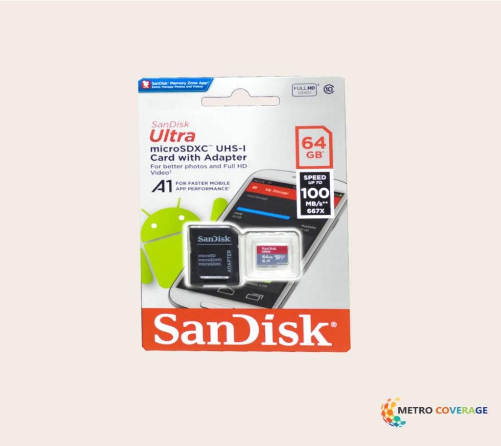SanDisk Ultra Micro SD Card 64GB