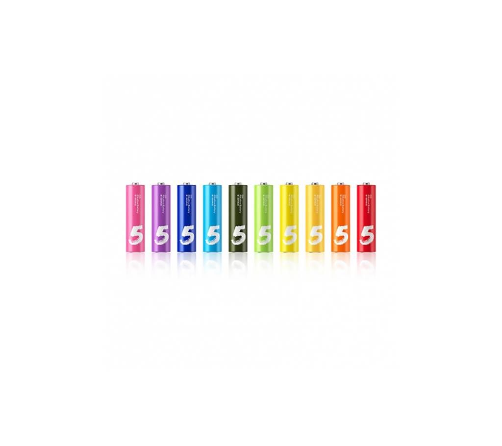Xiaomi Zi5 LR6 Rainbow AA Alkaline Battery - 10pcs