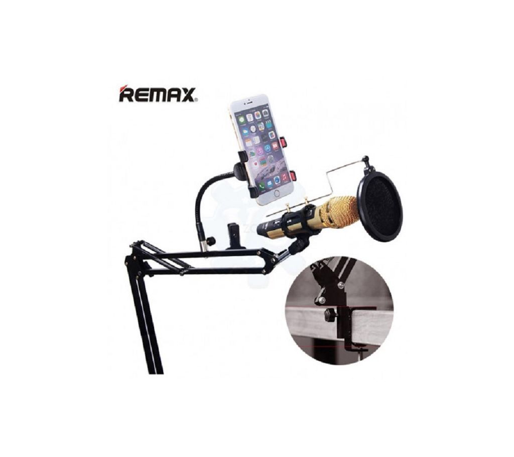 MOBILE RECORDING STUDIO SETUP WITH POP FILTER REMAX CK-100 Black
