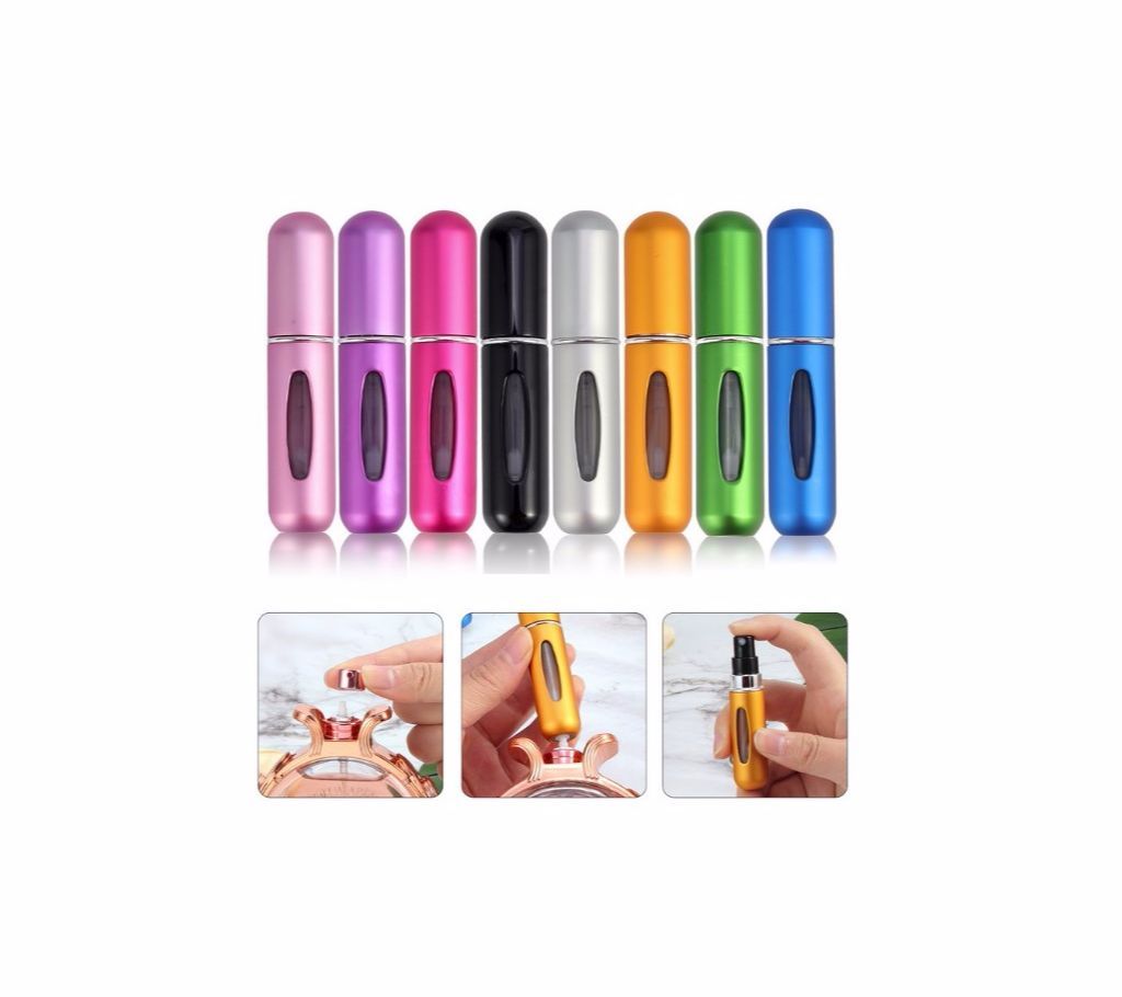 5ml Refillable  Mini Cute Aluminum Perfume Empty Bott
