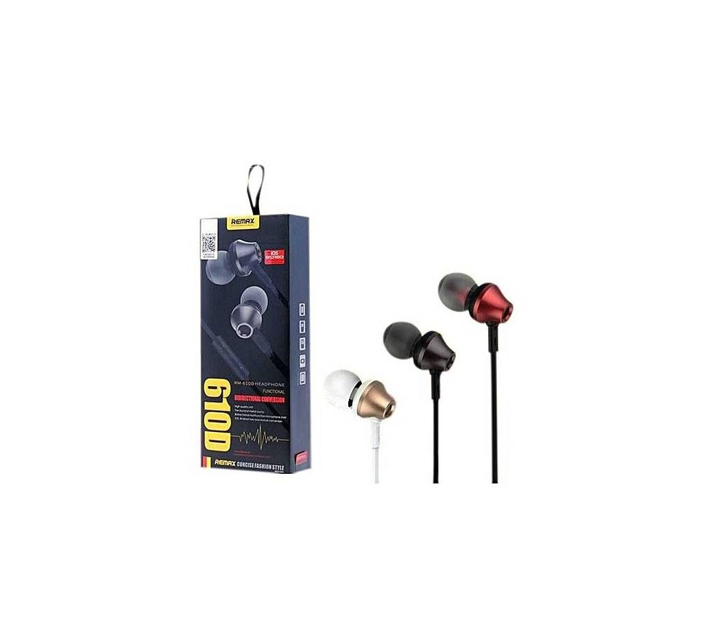 REMAX REMAX 610D Super Bass In-Ear Earphone - Bla
