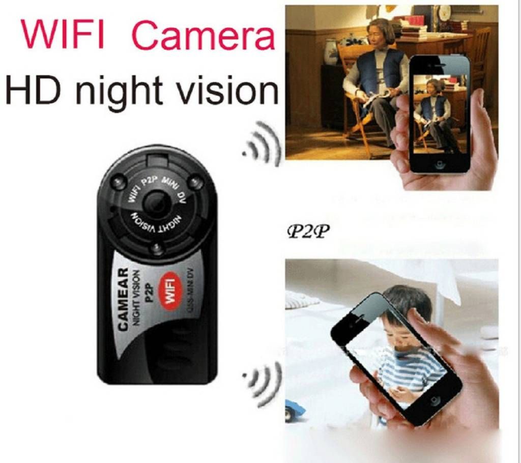 Mini Night Vision Wireless HD Wifi IP Camera Q7