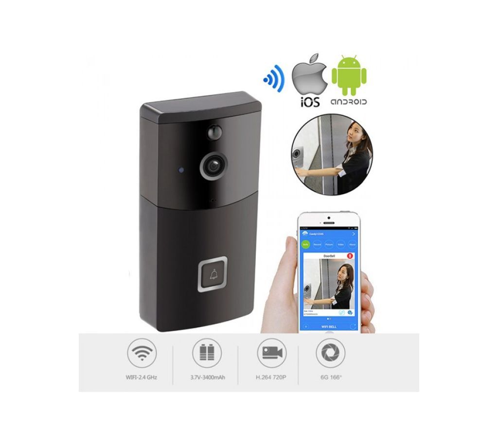 B10 Wireless WIFI Smart Door Bell IR Night Vision with PIR function