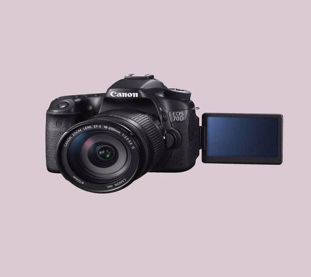Canon DSLR EOS 70D With 18 -200 mm Lens