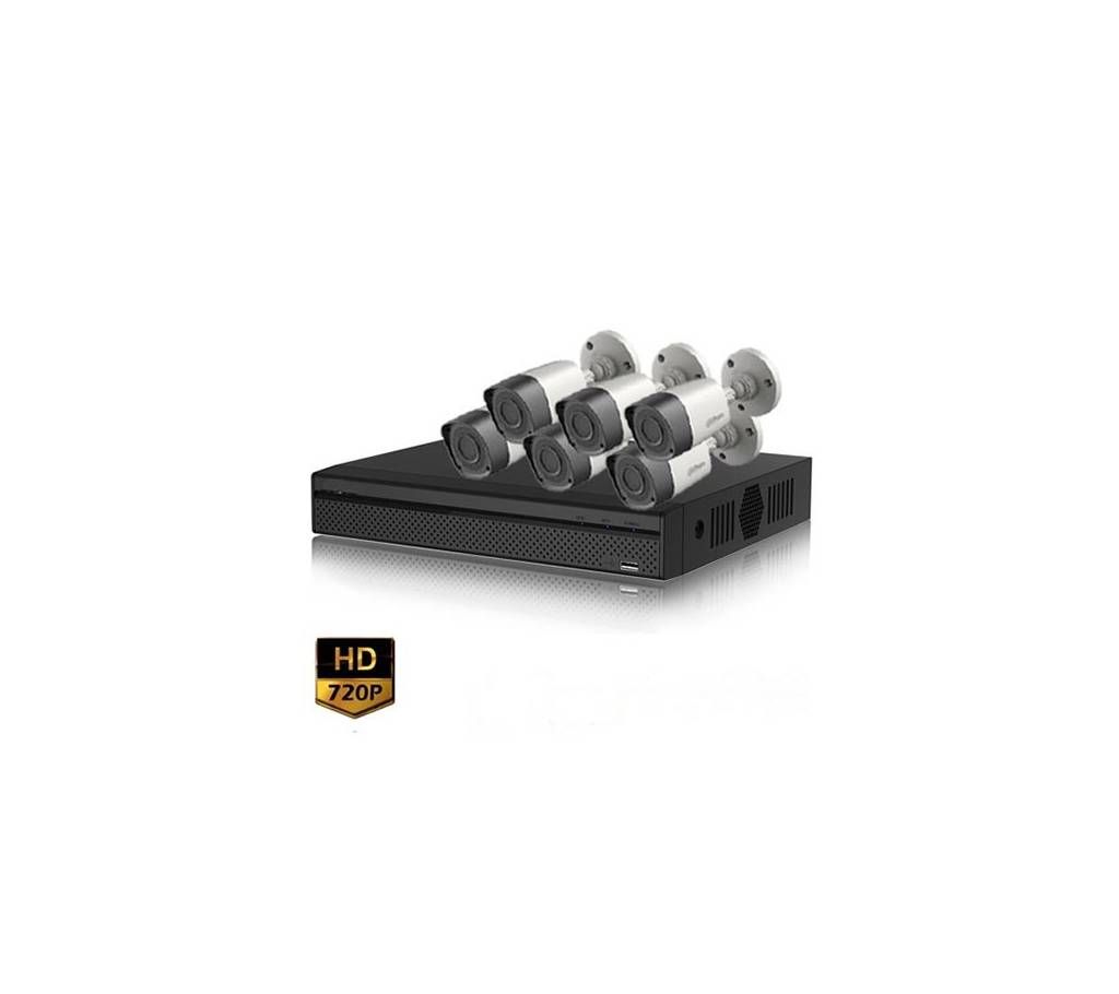 HD-CVI 08 Channel DVR With 06 Units HD-CVI 720p Camera