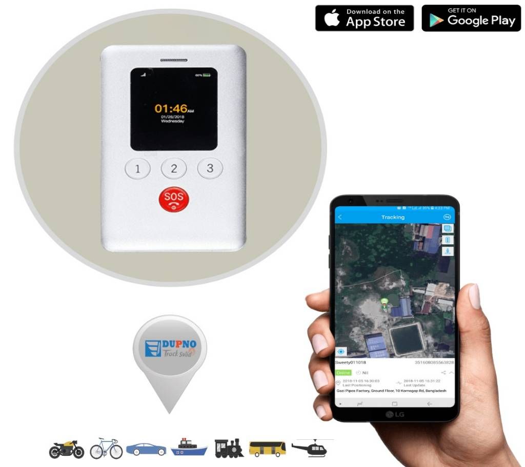 DUPNO 4G PORTABLE GPS TRACKER