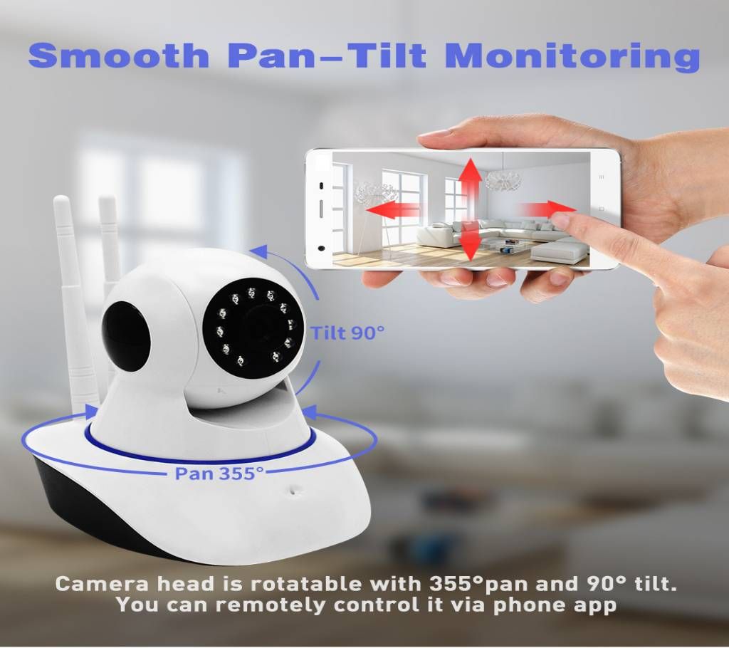Full HD 1080P Wireless CCTV Wifi Camera (2antenna)