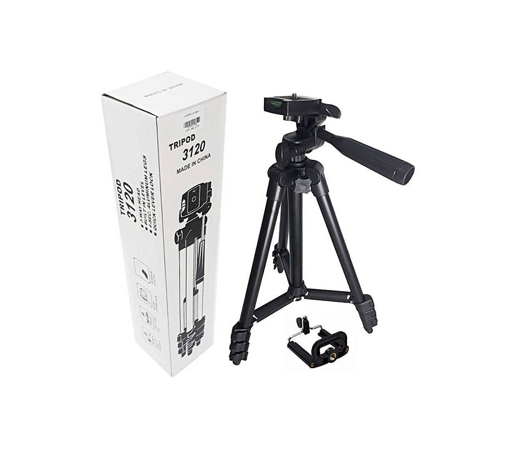 3120A Aluminum Alloy Tripod - Black