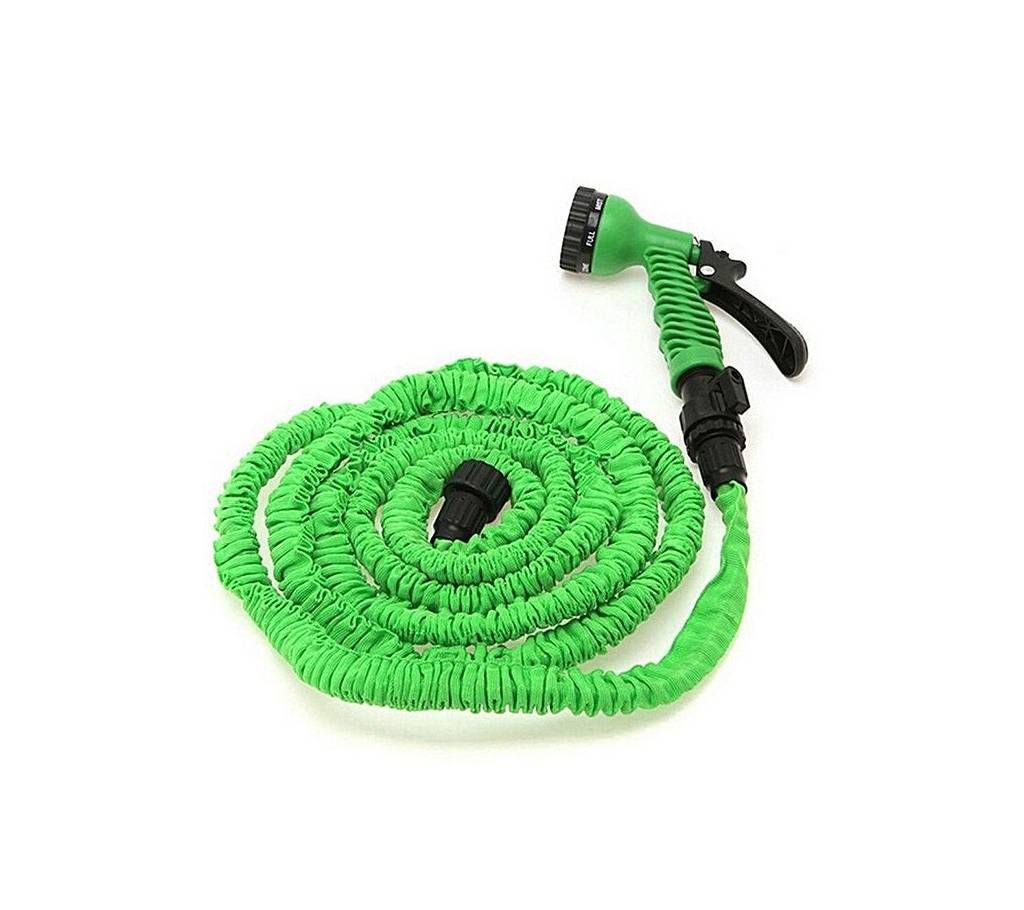 Magic Hose Pipe with Shower Gun - 35 feet - Green